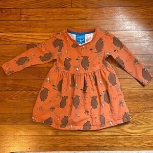 Orange Gruffalo Print Dress